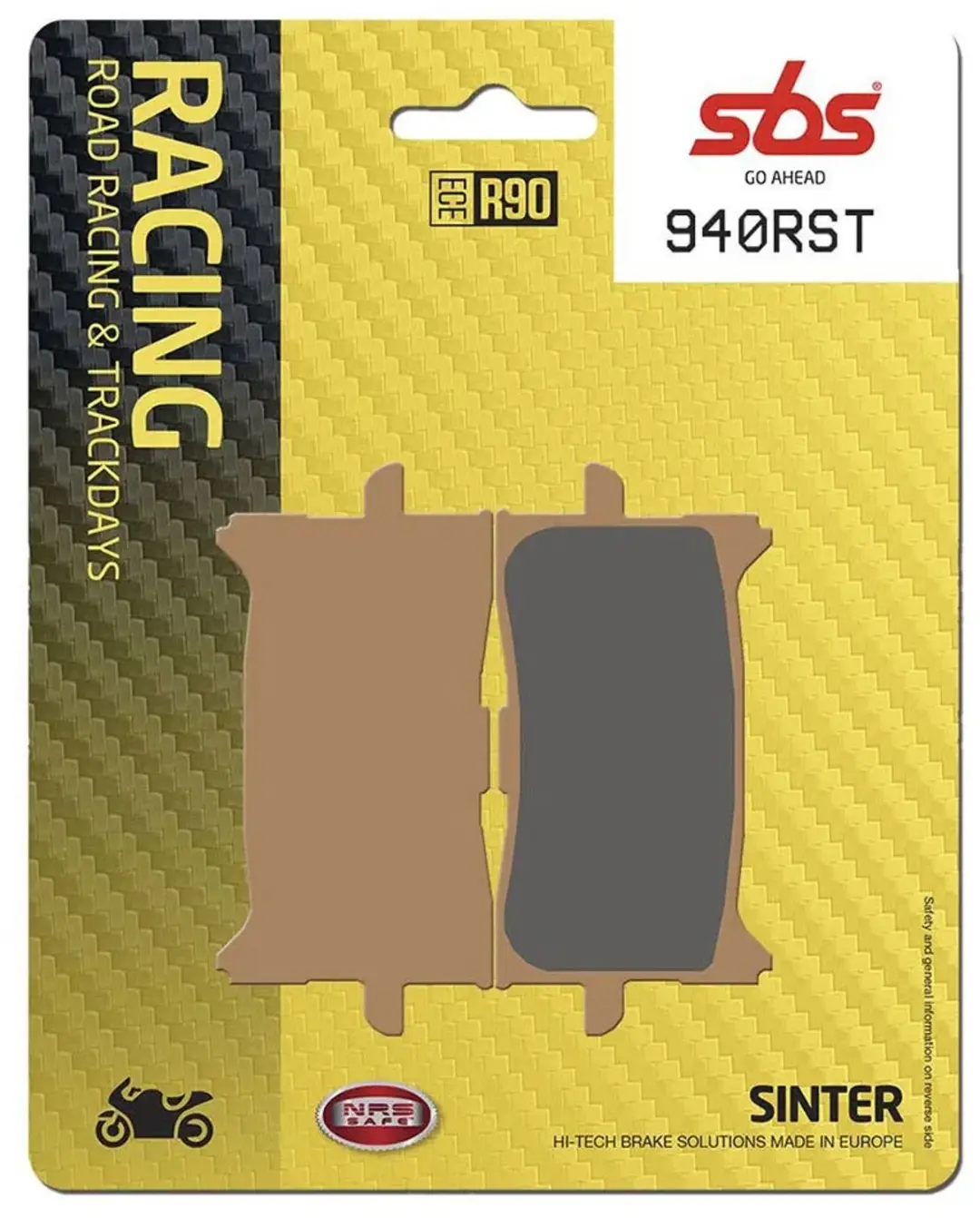 Sbs Racing Hi-tech 940rst Gesinterde Remblokken Goud