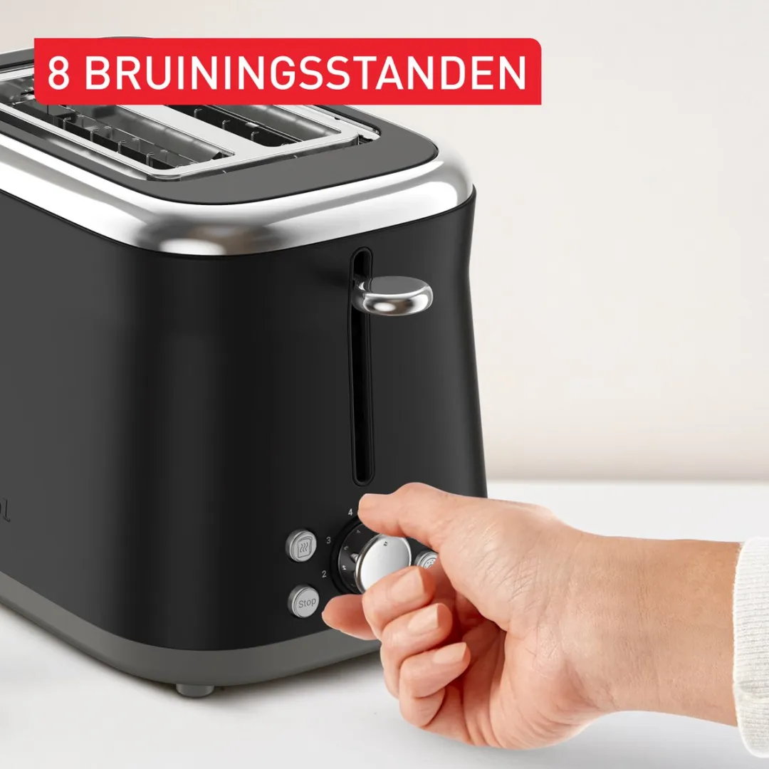 Tefal Collection TT7208 Broodrooster 850W - 2 Sneetjes - Zwart