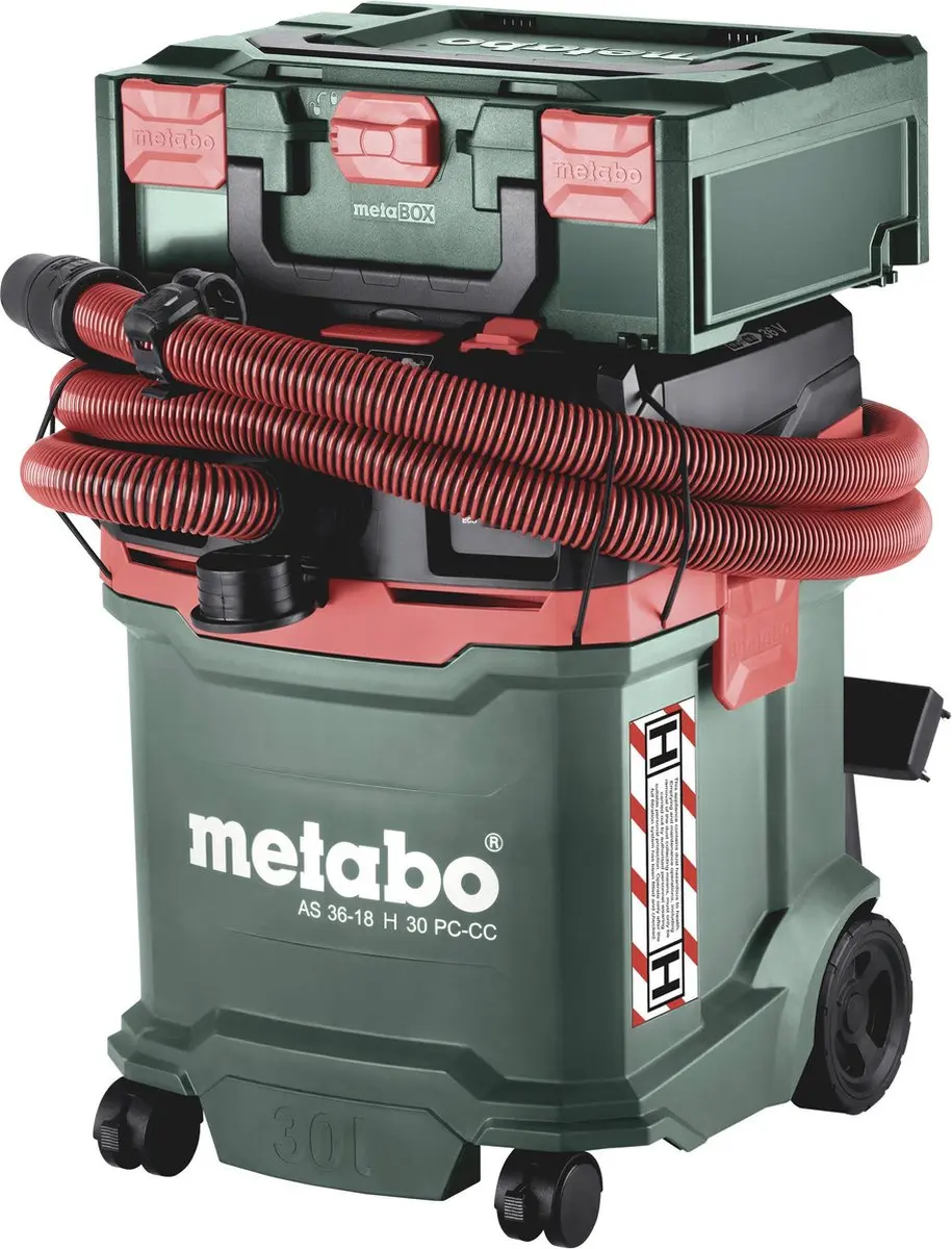 Metabo AS 36-18 H 30 PC-CC 602075850 Accu-stofzuiger 30l