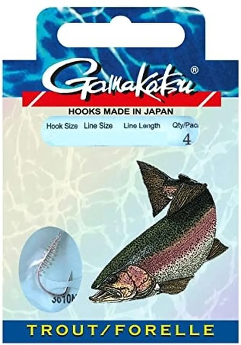 Gamakatsu Bkd-3610N Trout Spiral - Haakmaat 10 - 0.18mm - afbeelding 2 van 3