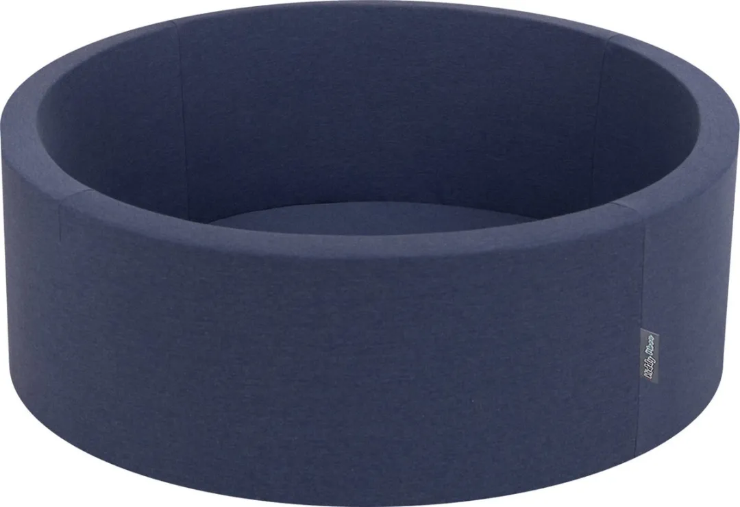 KiddyMoon Ballenbak 90x30cm - 200 Ballen ∅7cm - Blauw/Lichtgroen/Geel