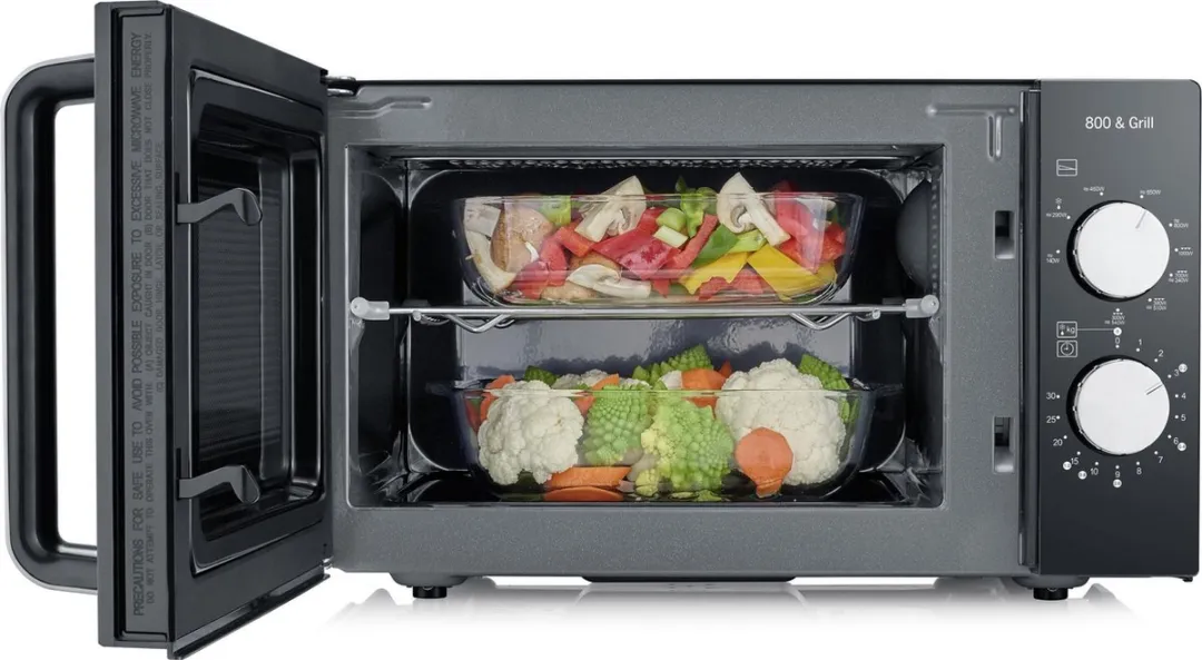 Severin MW 7762 2 Magnetron met Grill 800W - 20L - Zwart - afbeelding 6 van 6