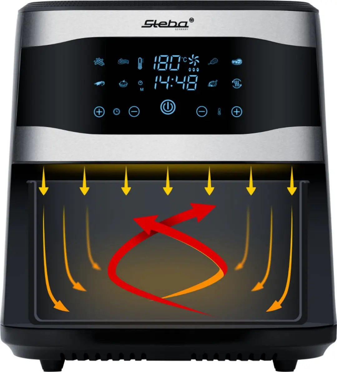 Steba HF8000 Heteluchtfriteuse - 8L - 1800W - afbeelding 3 van 6