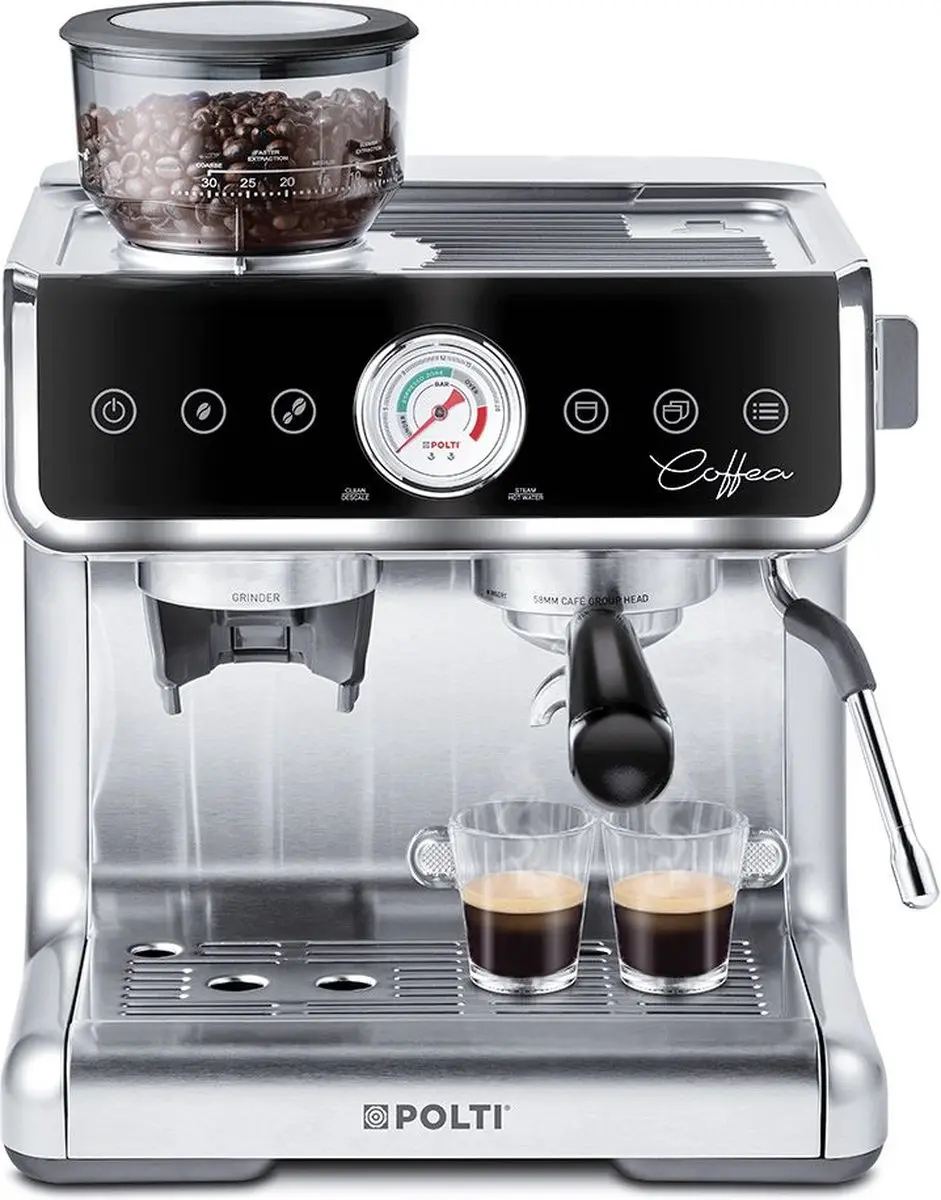 Polti Coffea G50S Espressomachine PCEU0130 - Zilver - afbeelding 4 van 6