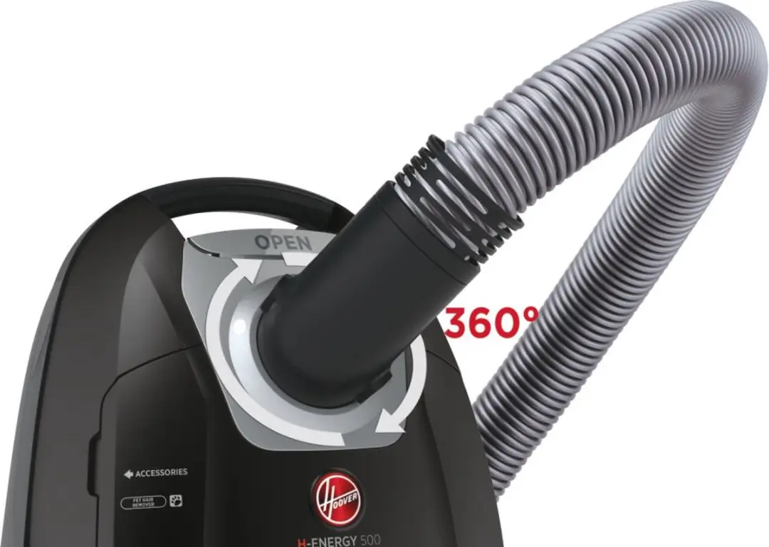 Hoover HE520PET Stofzuiger met zak - 700W - 3,5 l - Zwart - afbeelding 6 van 6