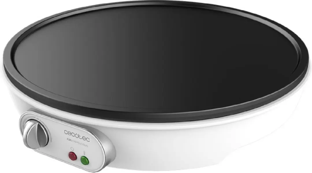 Cecotec Crêpes-Maker Fun Crepestone XL INOX. 1350 W, Edelstahl, abnehmbare Plat