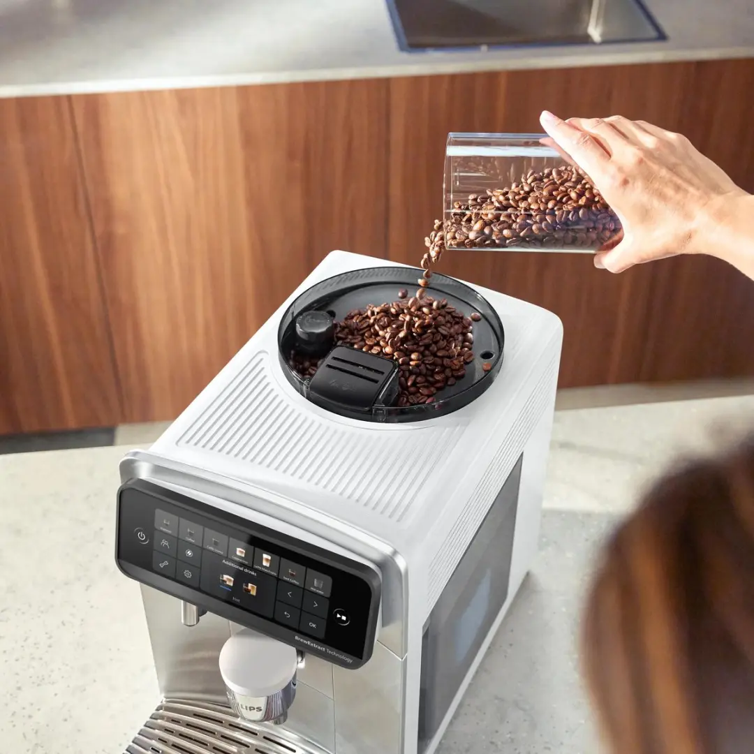 Philips Café Aromis EP6551/30 Espressomachine - Wit/Chroom - afbeelding 2 van 6