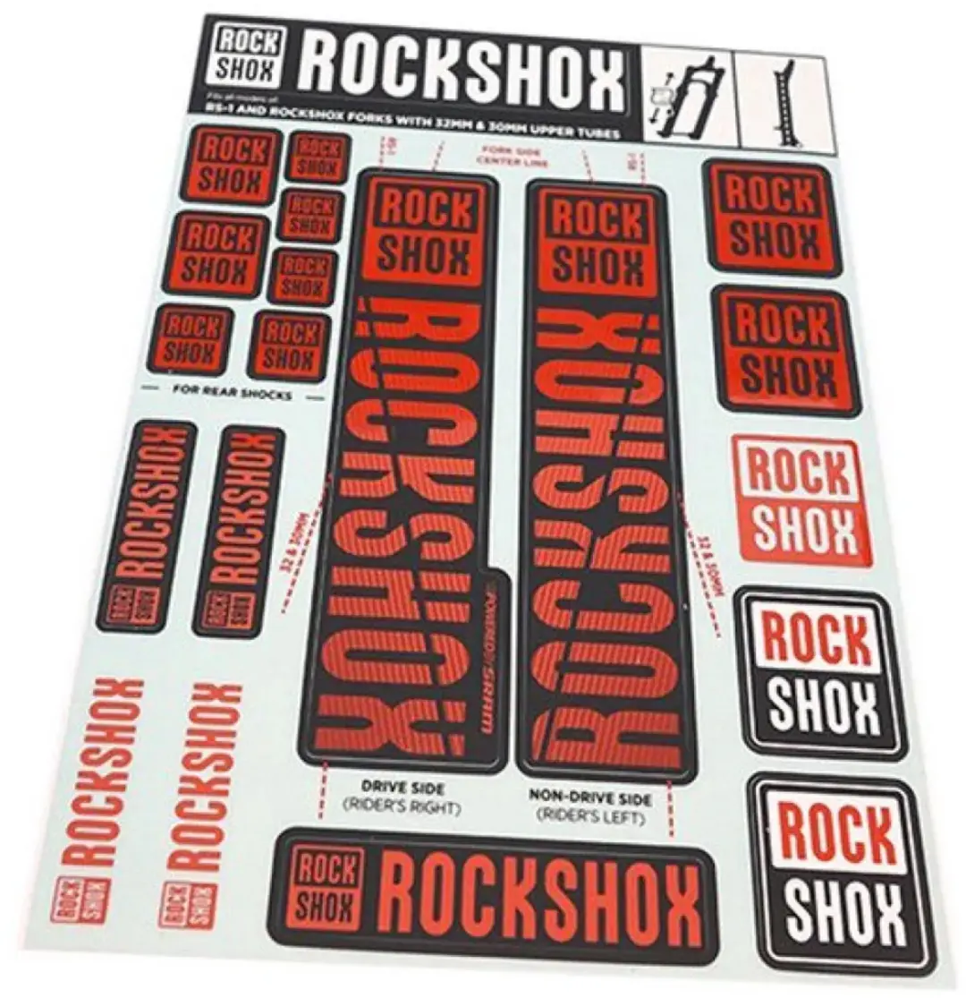 Decorset Rockshox V.30/32 Rood