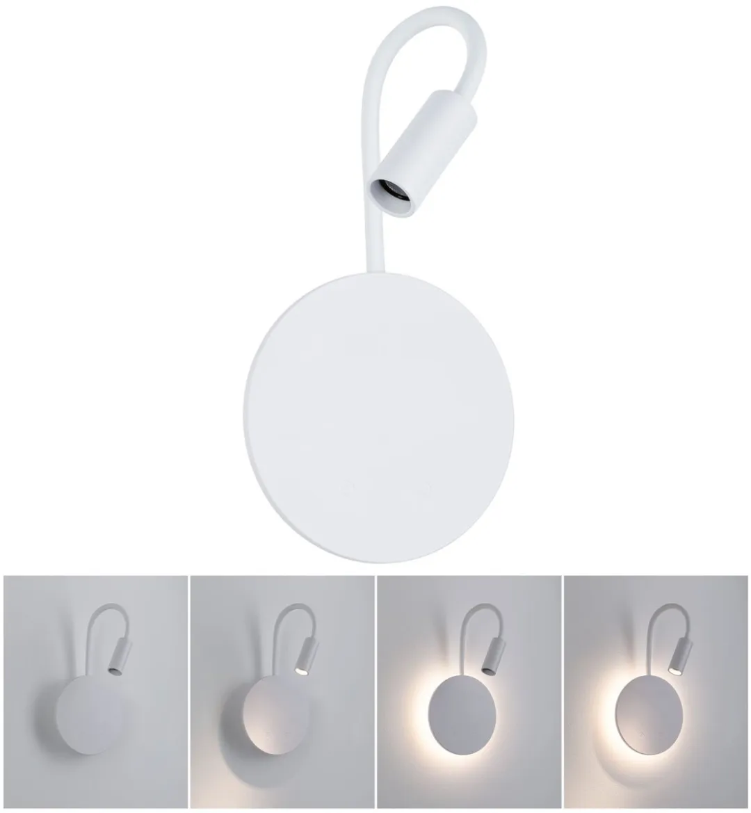 Paulmann Miora LED Wandlamp Accu 2700K - 2x 80lm/50lm - Wit