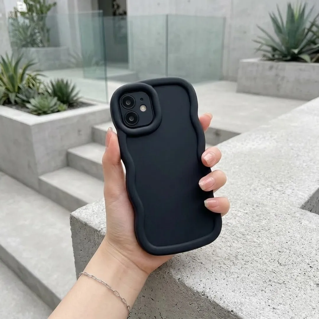 NUVEX iPhone 12 Siliconen Hoesjeset - 6 Stuks - Mintgroen/Zwart/Roze