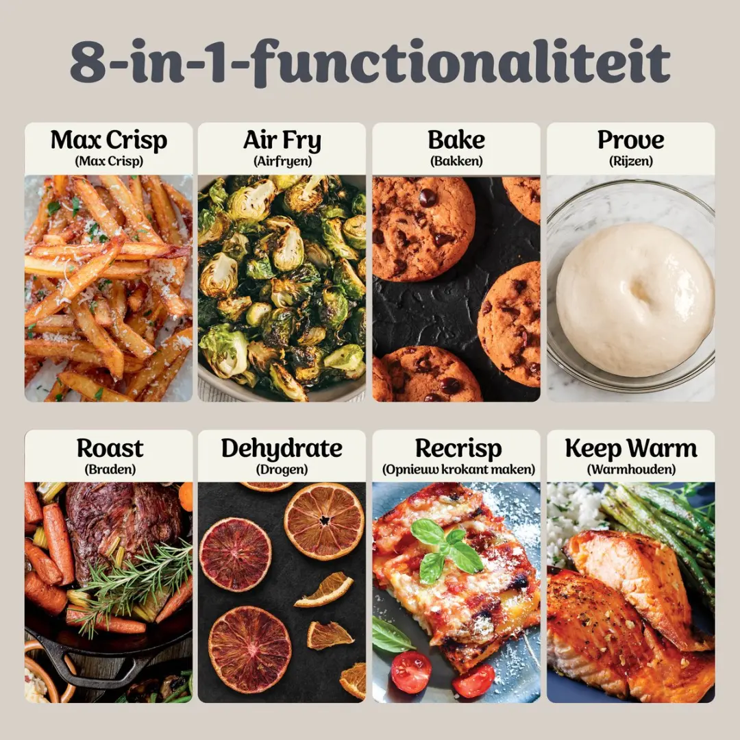 Ninja CRISPi DualZone Glazen Airfryer - 2860W - 7,6L - DD102EUBL1 - afbeelding 5 van 6
