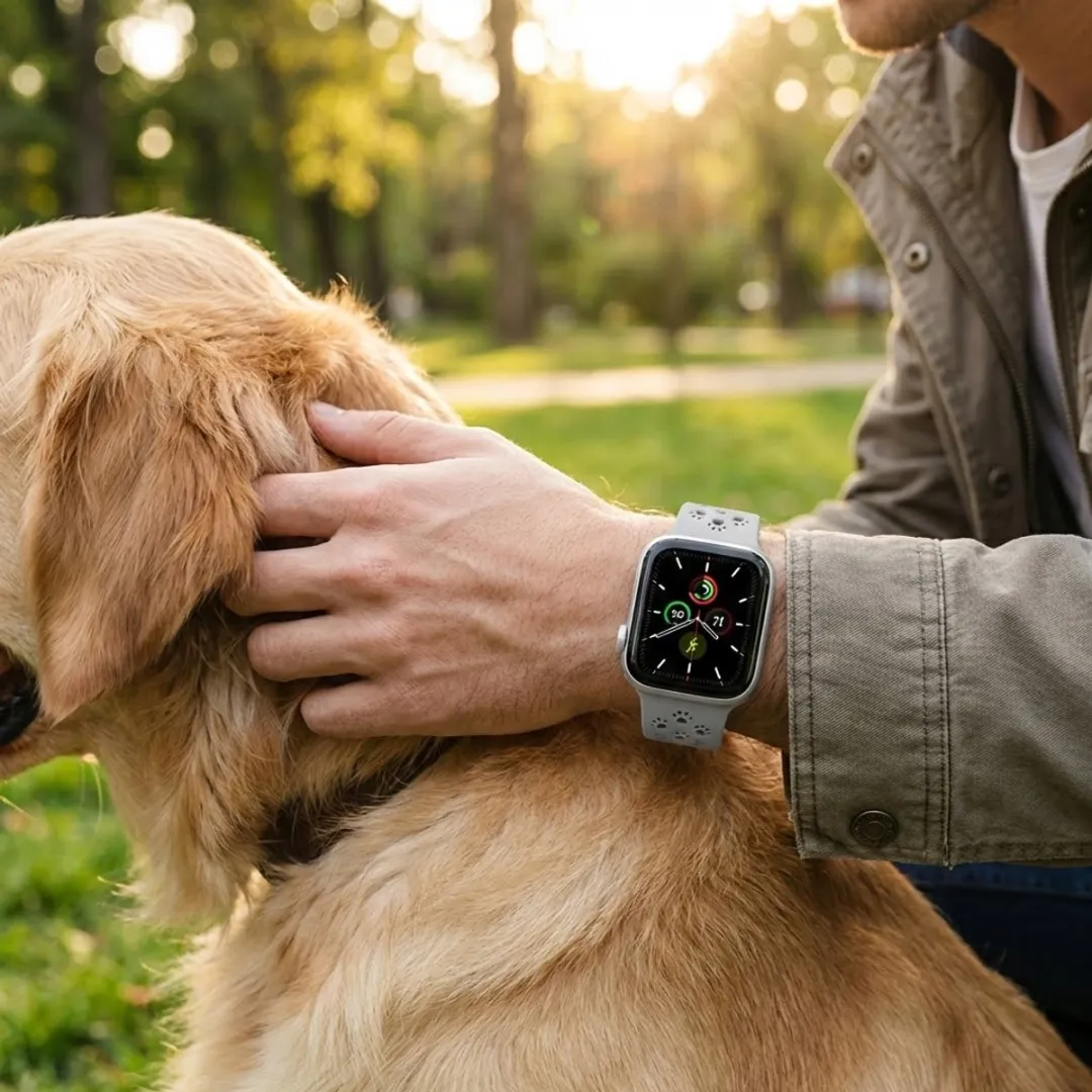 NUVEX Siliconen Horlogebandje Grijs - Apple Watch 42-49mm