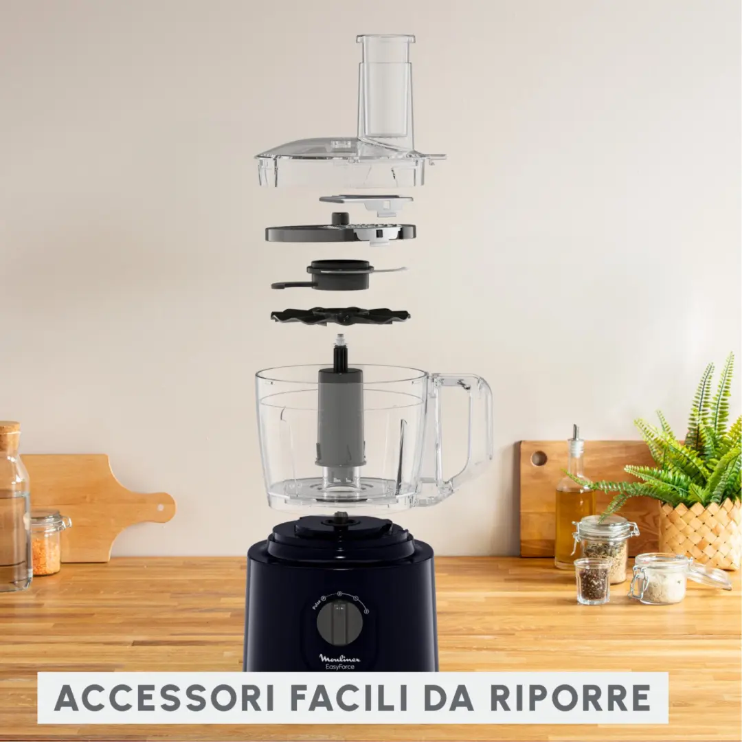 Moulinex Easy Force FP242810 Keukenmachine - Zwart - afbeelding 2 van 2