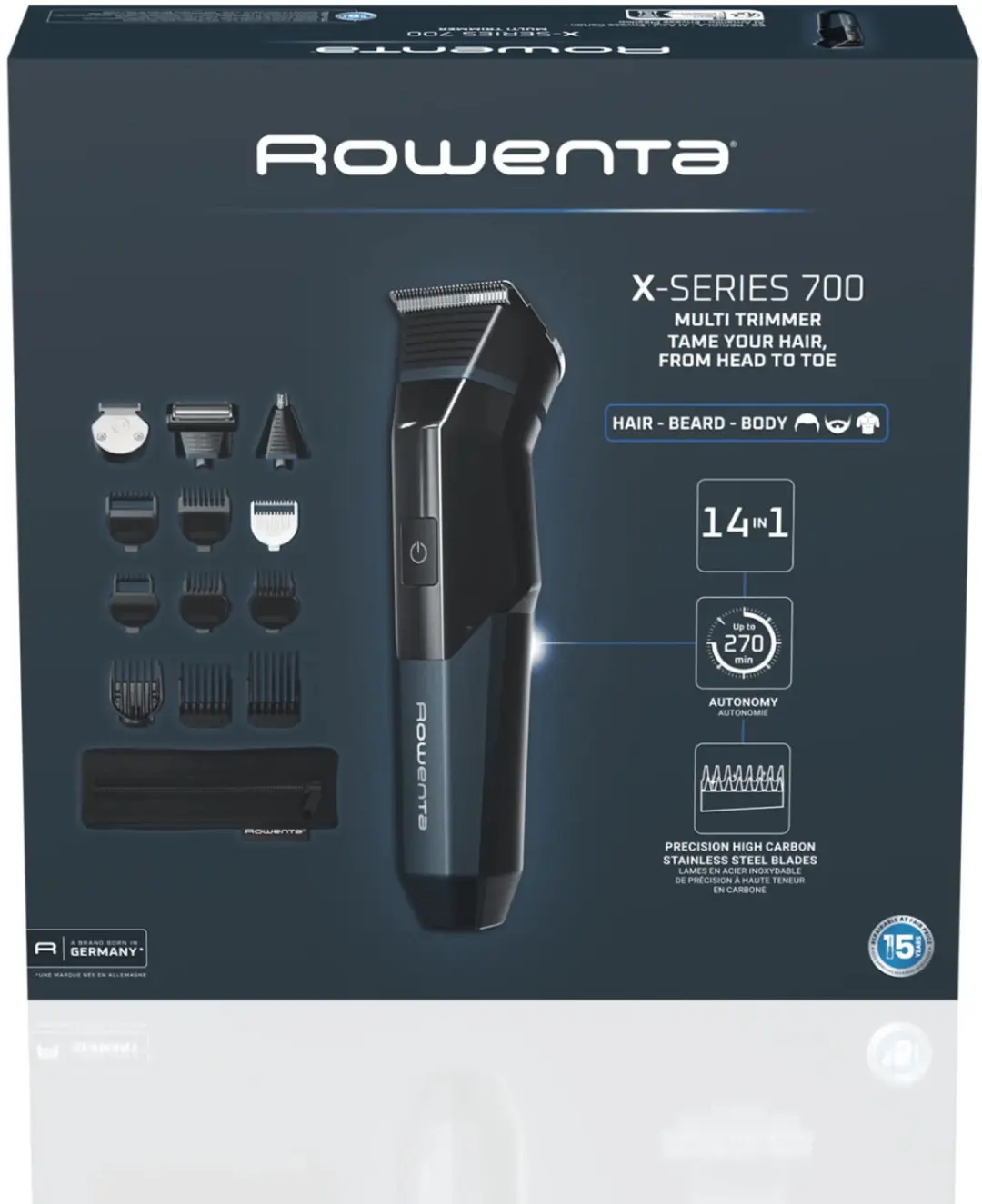 Rowenta X Series 700 TN9650 Trimmer - Zwart - afbeelding 3 van 4