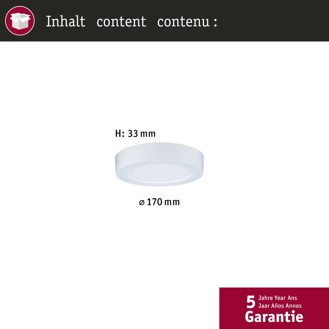 Paulmann LED-paneel Abia 2 White Select 9,5W 1100lm - Wit