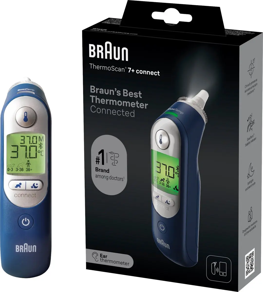 Braun ThermoScan 7+ Connect IRT6575NWE Oorthermometer