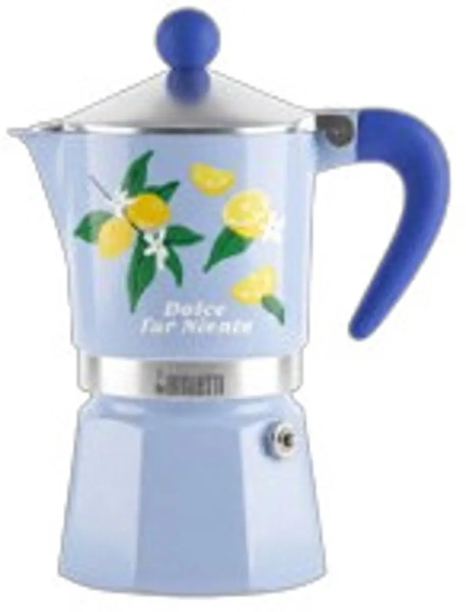 Bialetti RAINBOW Moka Express 0,15 l Blauw, Geel, Roestvrijstaal