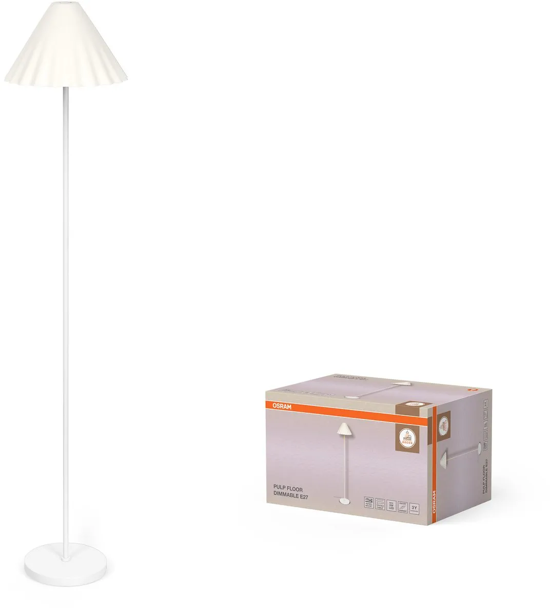 Osram Decor Pulp Vloerlamp - Wit - 1505mm
