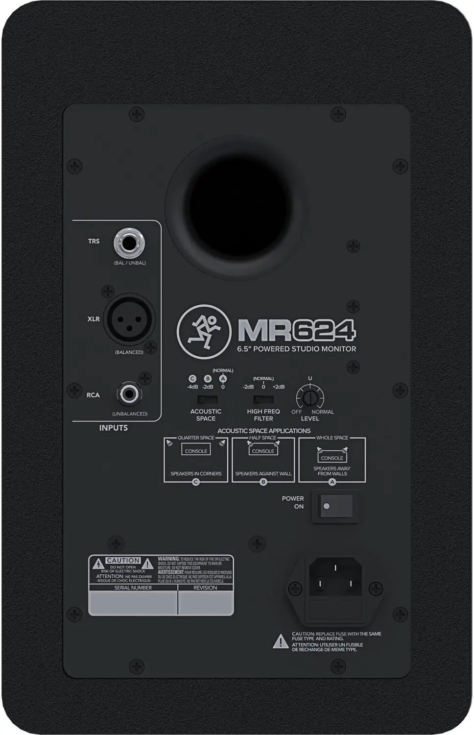 Mackie MR624 Actieve Studiomonitor - Zwart - afbeelding 4 van 6