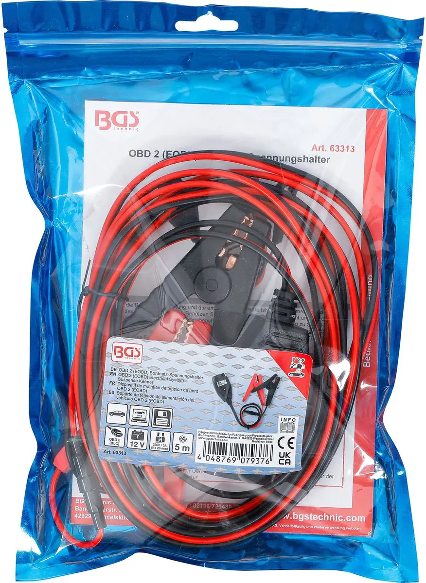 BGS technic 63313 OBD2 Voedingsspanninghouder - 5m - afbeelding 2 van 5