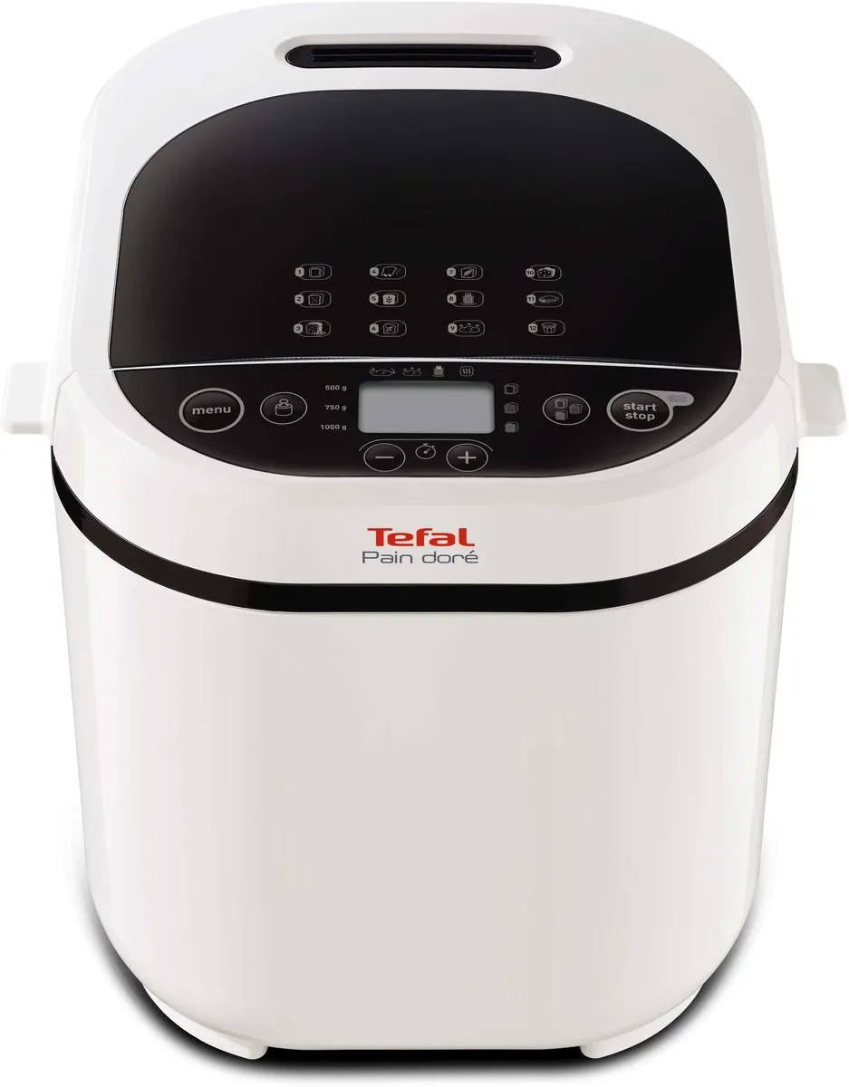 Tefal Pain Doré PF2101 Broodbakmachine - 12 Programma's - 1L - Wit