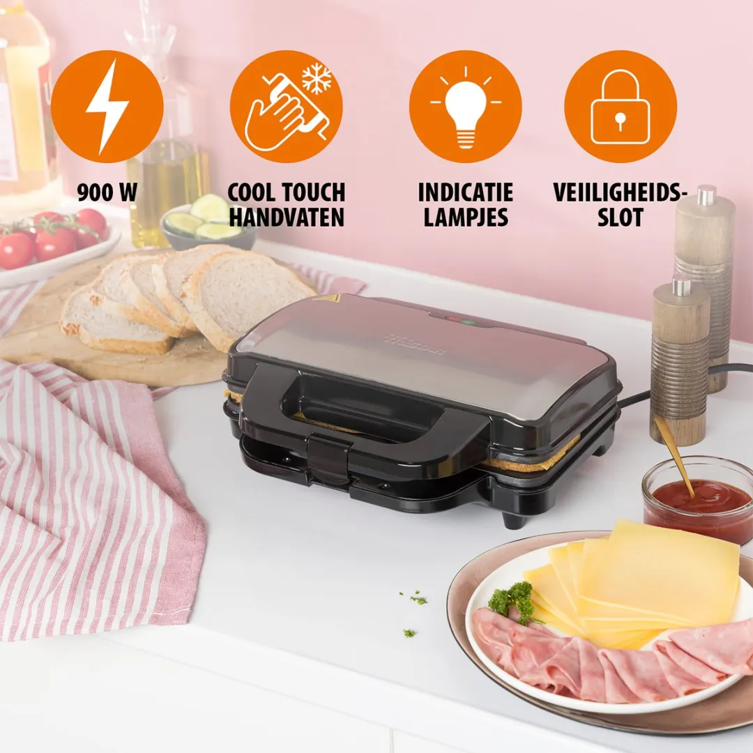 Tristar SA-3060 Tostiapparaat 900W - 2 Stuks