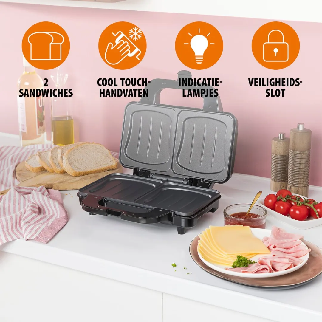 Tristar SA-3060 Tostiapparaat 900W - 2 Stuks
