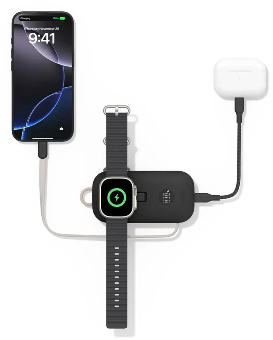Belkin BoostCharge Pro Powerbank BPD012HQBK - 10.000 mAh 45W - Zwart - afbeelding 3 van 6