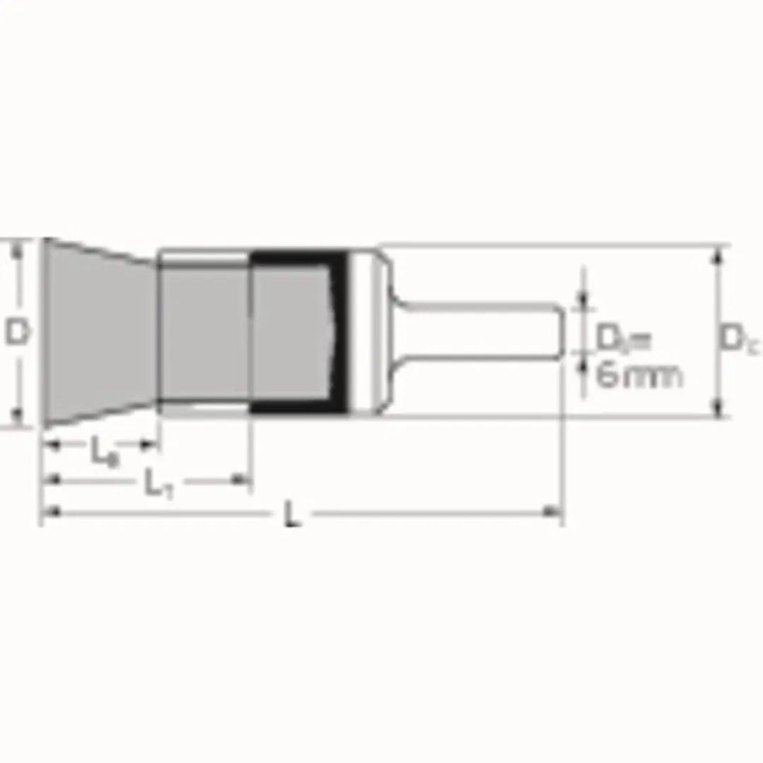Pferd PBUR INOX Borstel