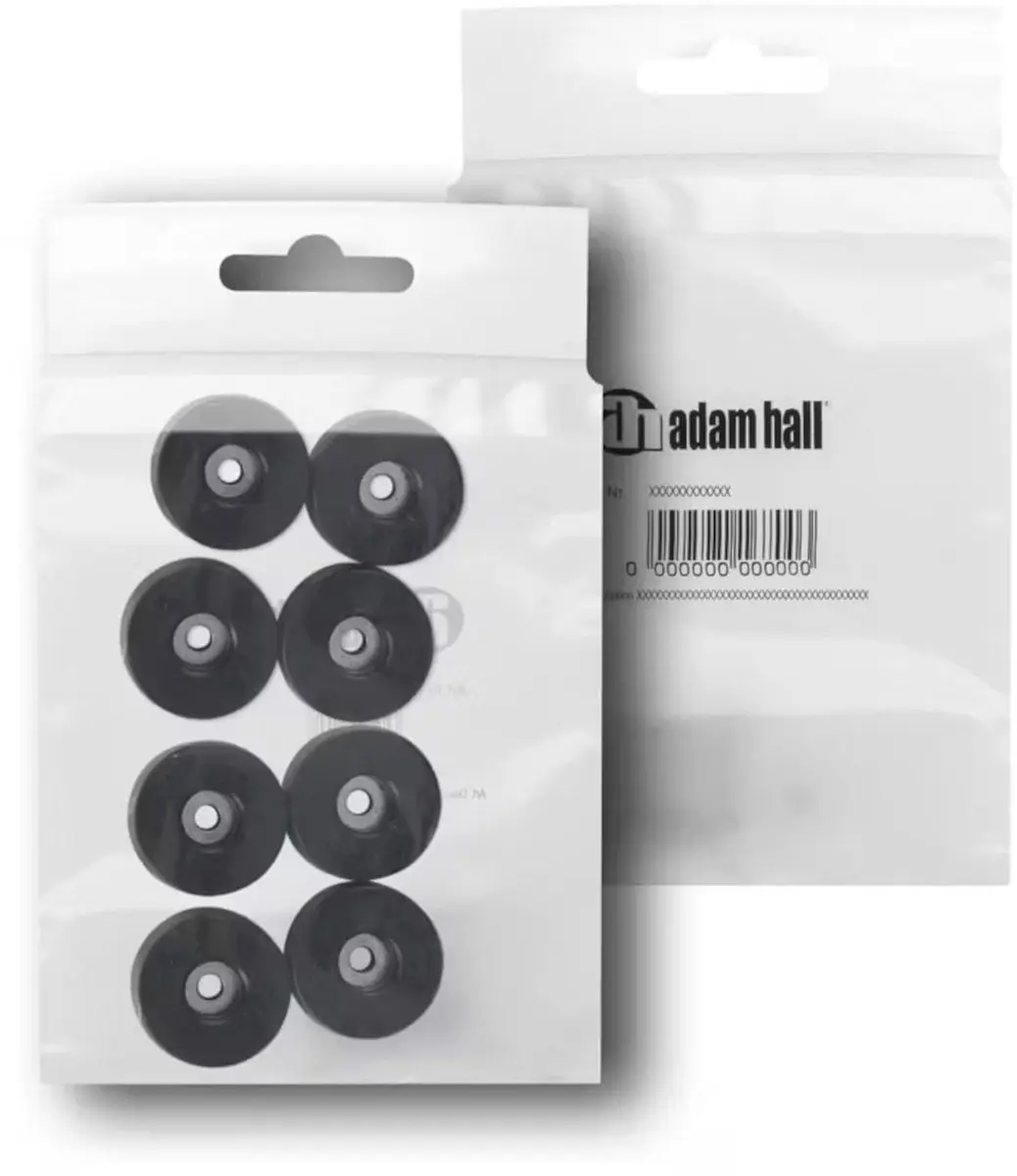 Adam Hall 4907M8AH Rubberen Voeten - 8 Stuks - afbeelding 2 van 2