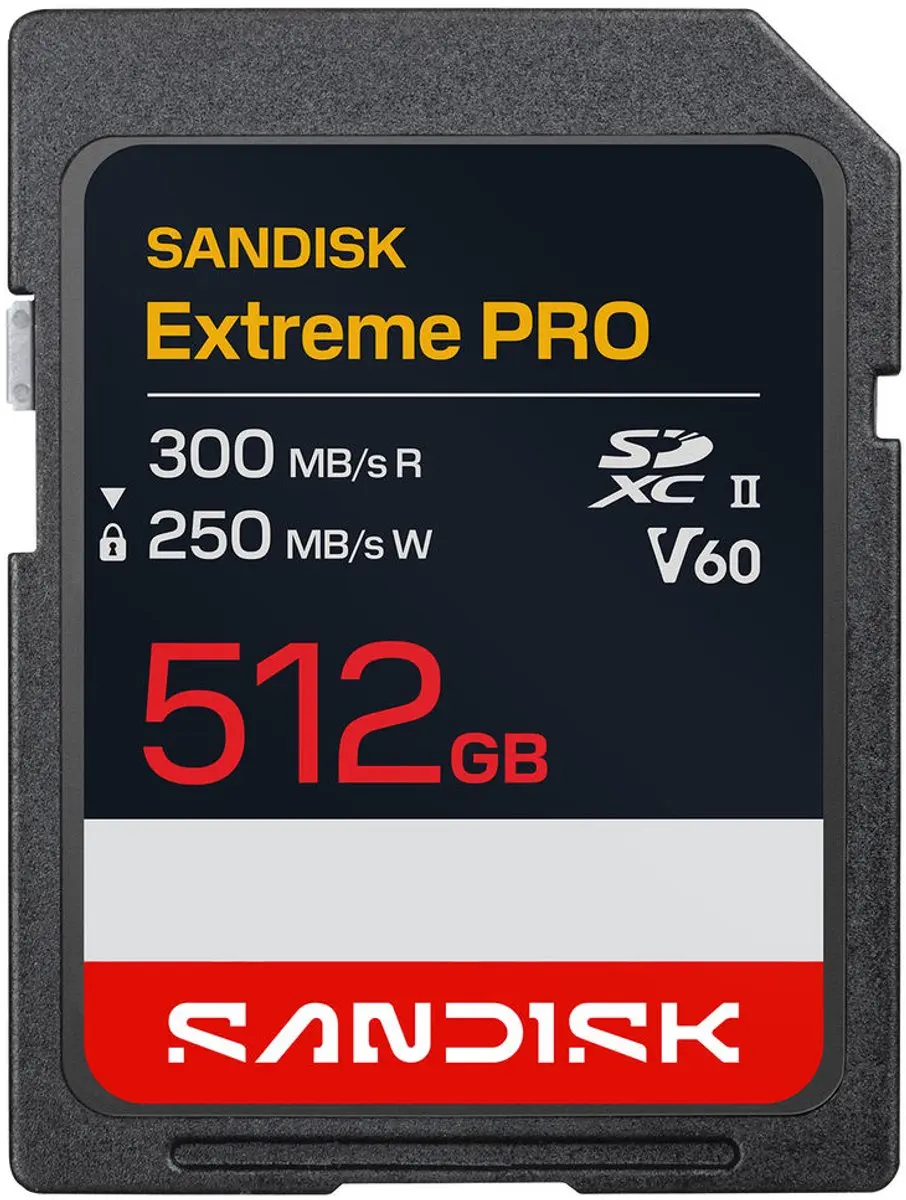 SanDisk Extreme PRO SDXC SDSDXEM-512G-GN4IN 512GB - UHS-II V60 - afbeelding 3 van 4