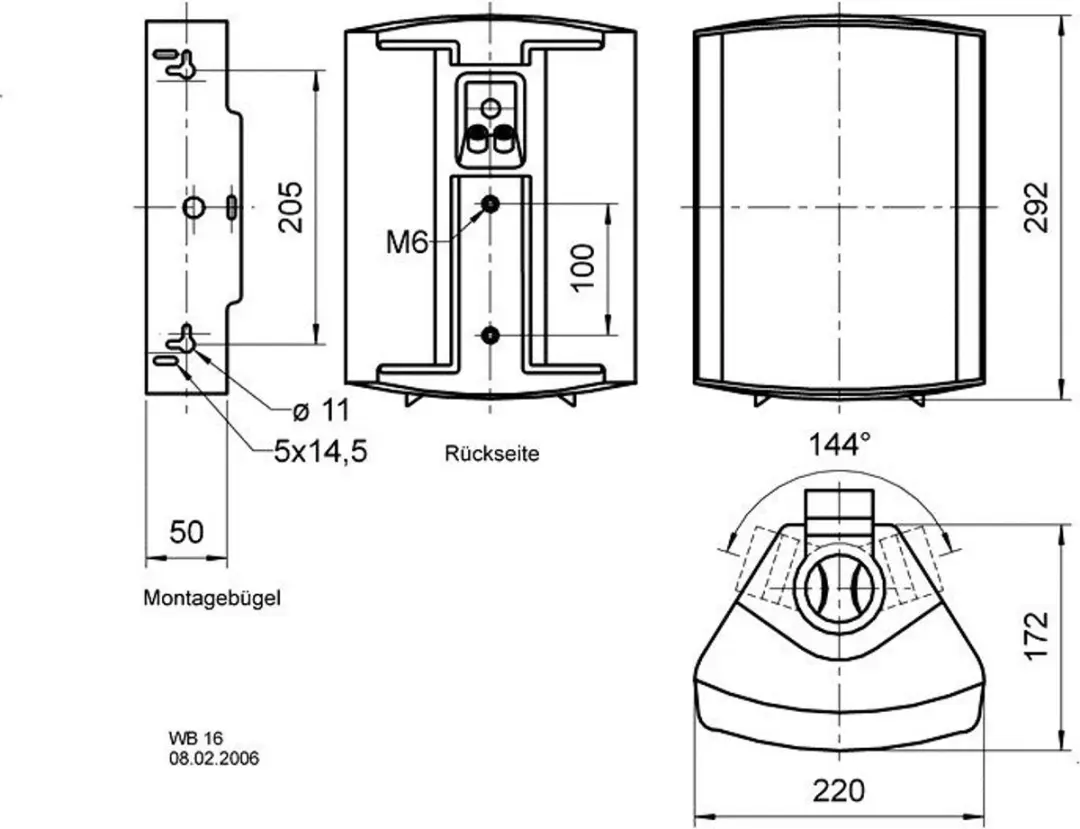 Visaton WB 16 Wandluidspreker 100V - 60W - Wit - afbeelding 2 van 3