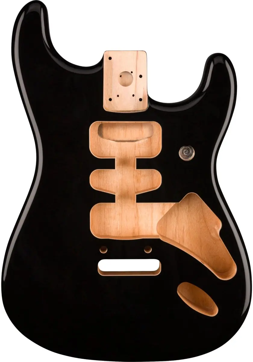 Fender Deluxe Series Stratocaster HSH Alder Body - Zwart - afbeelding 2 van 2
