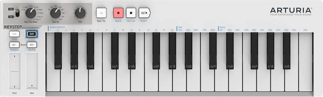 Arturia KeyStep MIDI Keyboard Controller - 32 toetsen - Zwart - afbeelding 6 van 6