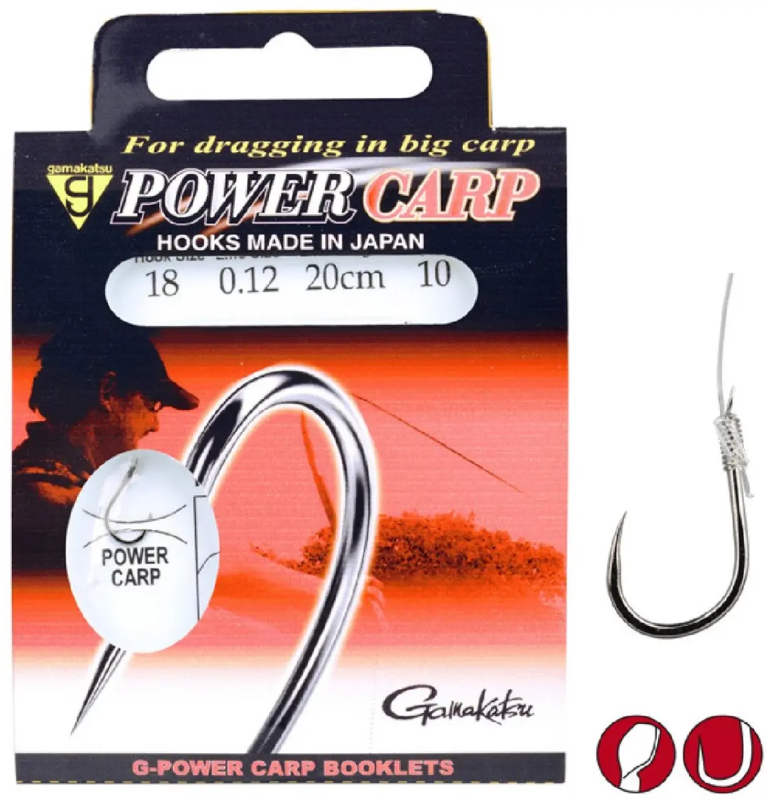 Gamakatsu Power Carp Barbless Onderlijn