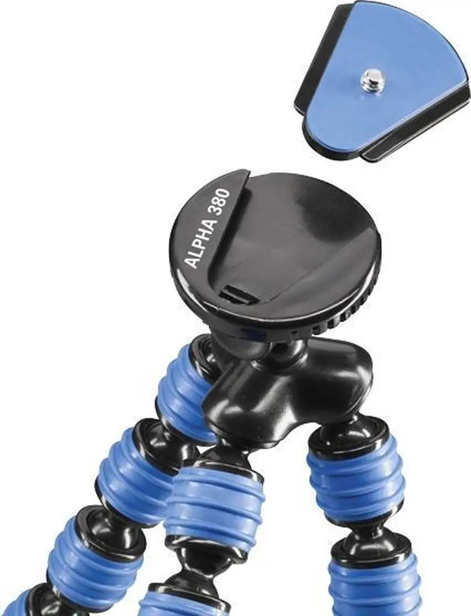 Cullmann Alpha 380 Minitripod - Blauw - afbeelding 2 van 4