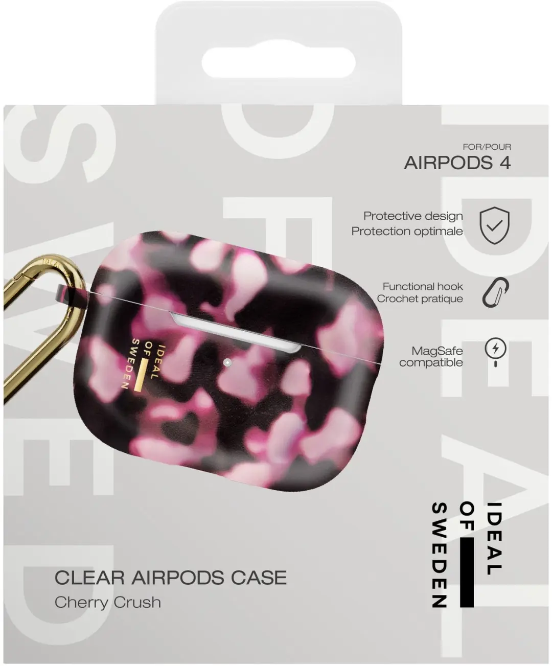 iDeal of Sweden IDCLAPC-G4-605 AirPods 4/5 Clear Case - Roze - afbeelding 4 van 5