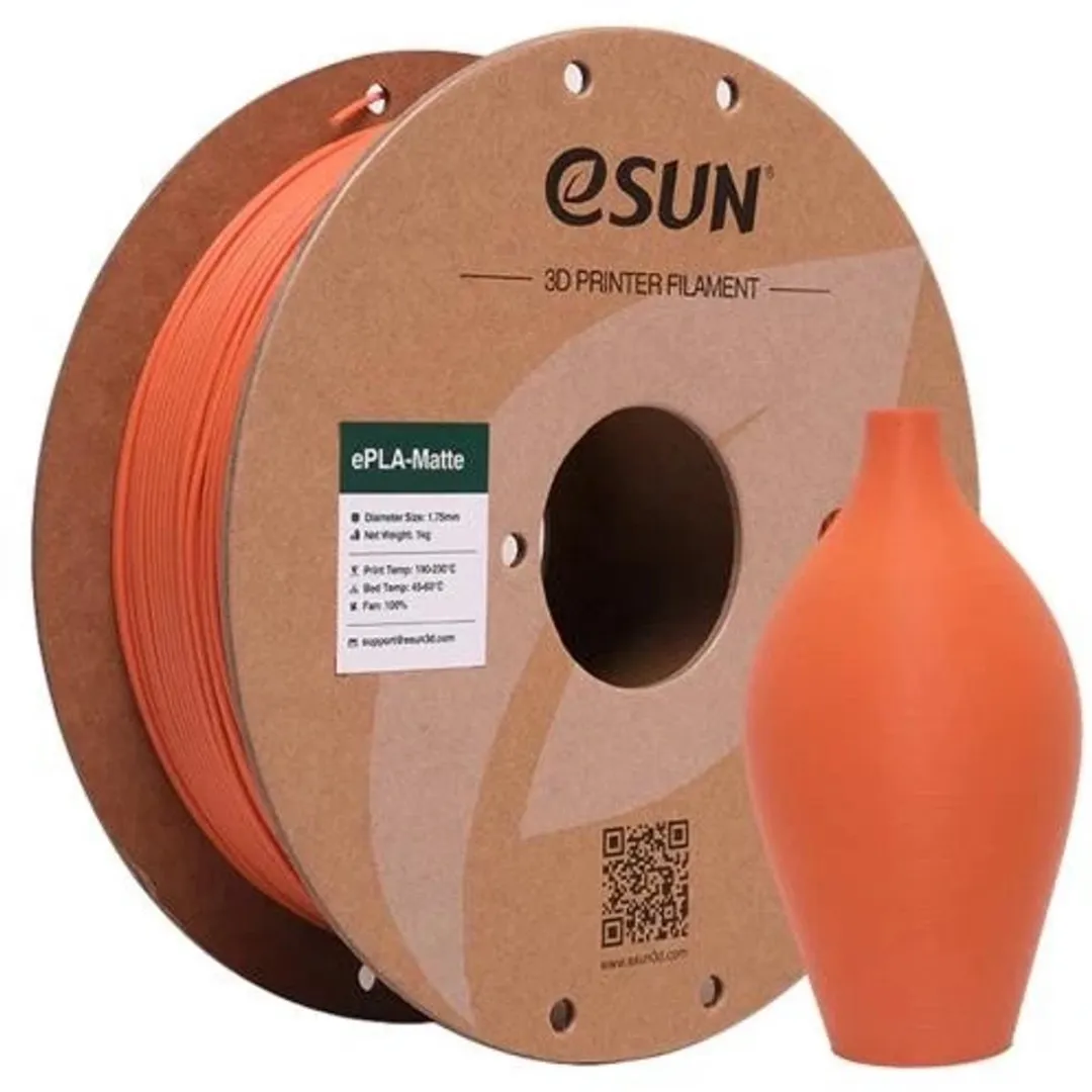 ESUN ePLA-Matte Mandarijn 1.75mm 3D Printerfilament 1kg
