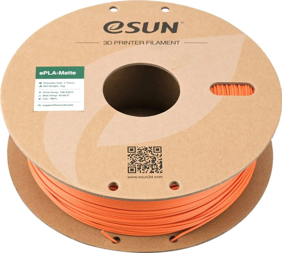 ESUN ePLA-Matte Mandarijn 1.75mm 3D Printerfilament 1kg