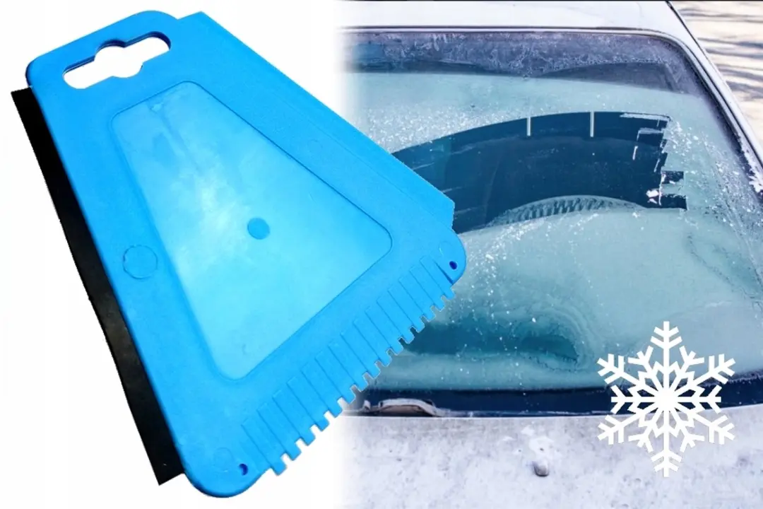 Compacte Ruitensproeier met Schraper voor Ijs en Sneeuw