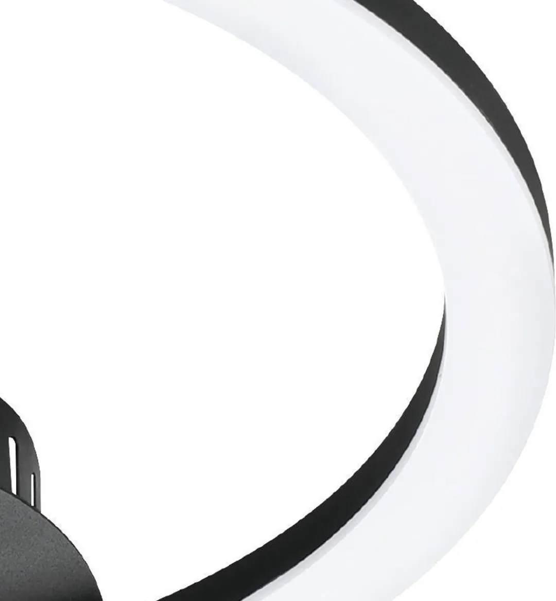 EGLO connect.z Parrapos-Z Smart Plafondlamp 34cm - Zwart - Zigbee