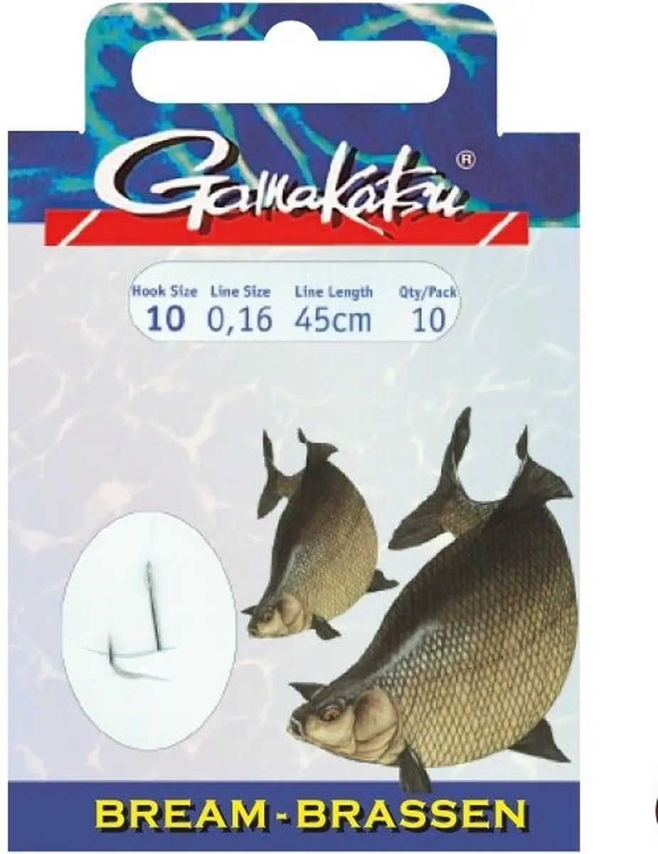 Gamakatsu 1310N Bream Onderlijn - 45cm - Haakmaat 10 - afbeelding 3 van 4