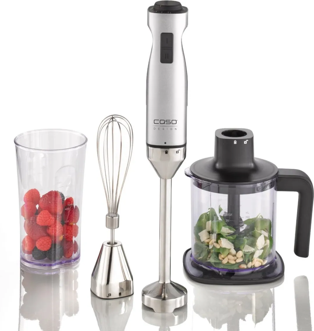 CASO HB 1000 Staafmixer - 1000W 17.000 tpm - 4-delig