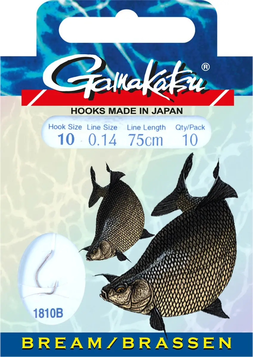 Gamakatsu 1810B Bream Feeder Onderlijn 75cm - Haakmaat 16 - afbeelding 3 van 6