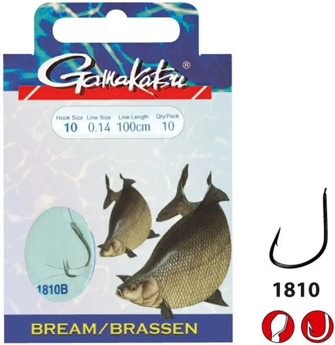 Gamakatsu 1810B Bream Feeder Onderlijn 75cm - Haakmaat 16 - afbeelding 6 van 6