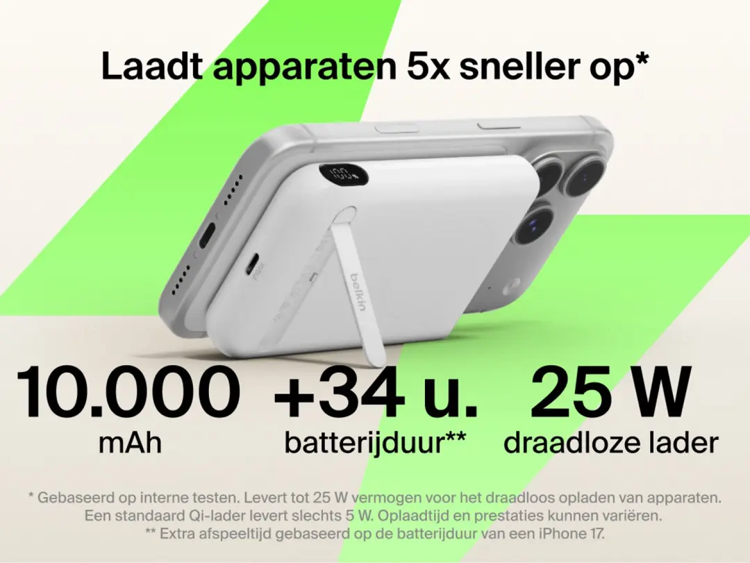 Belkin UltraCharge Pro BPD014HQWH Powerbank - Wit - afbeelding 4 van 6