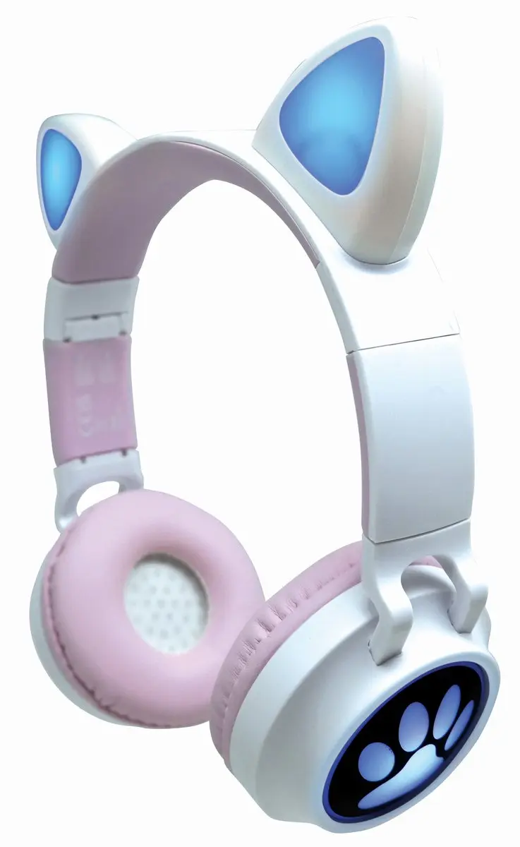 Cat’s ears shape wireless oplaadbaar headphones met verlichting