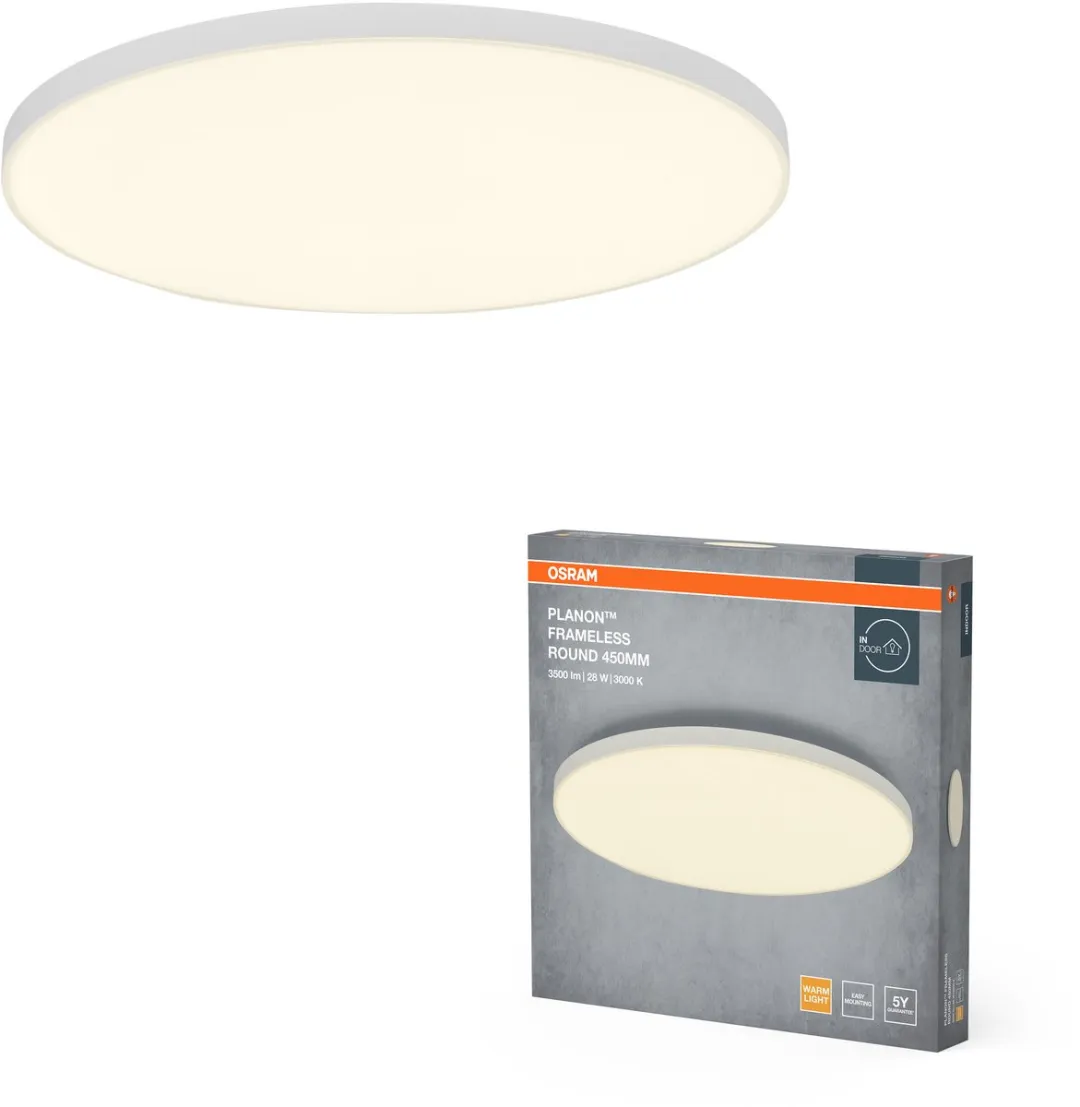 Osram Planon Frameless Round 450mm 28W LED Armatuur - Warm Wit 3000K - afbeelding 3 van 6