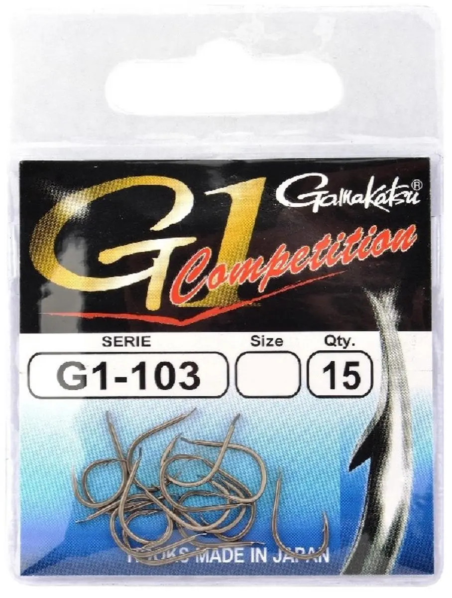 Gamakatsu G1 Competition G1-103 Haken - Maat 8 - 15 stuks - afbeelding 2 van 4