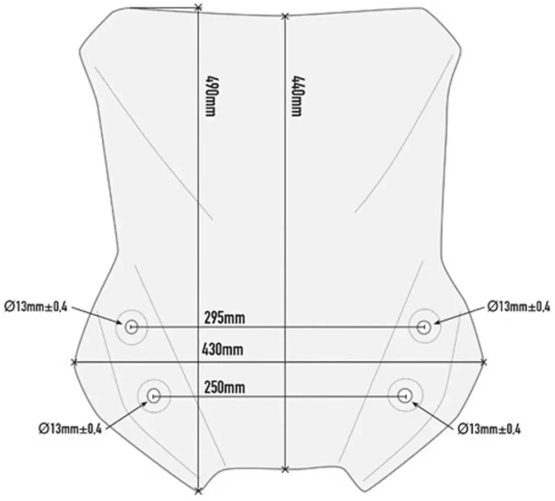 Givi D3112ST Suzuki DL 650 V-Strom Windscherm - Transparant - afbeelding 2 van 2